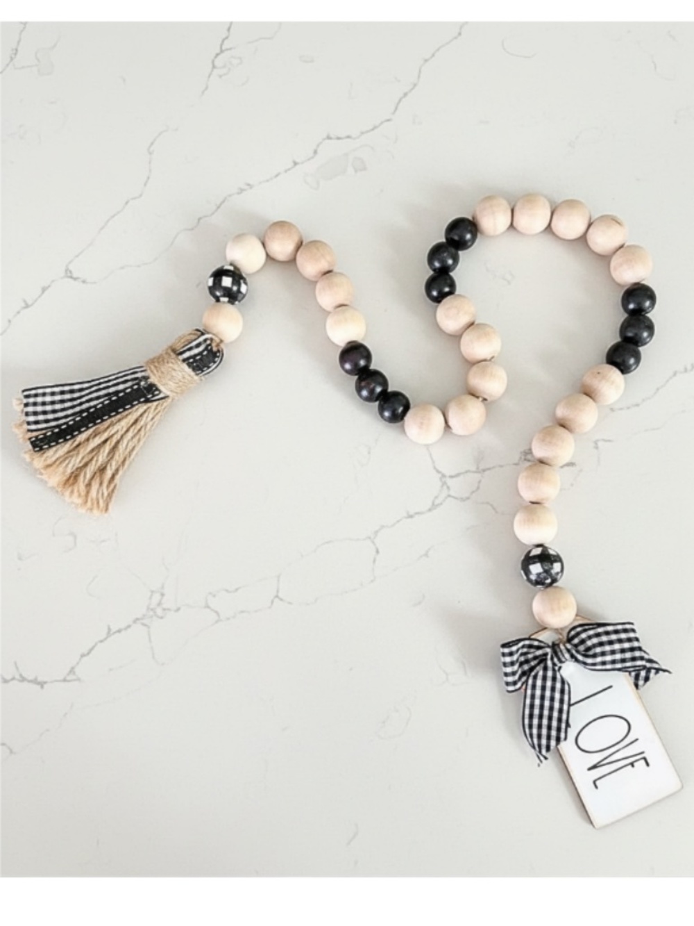 Farmhouse-Style Bead Garland